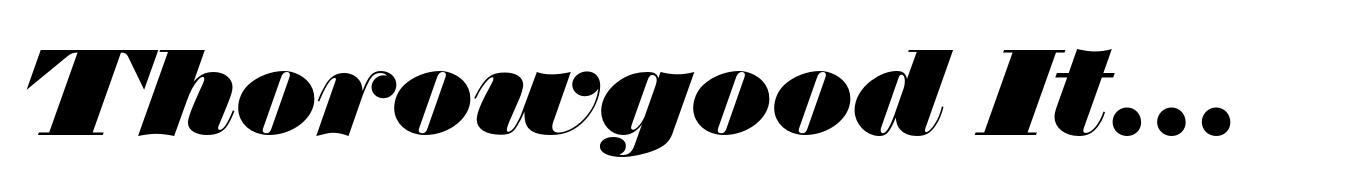 Thorowgood Italic